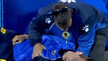 Susto en Alicante: un recogepelotas se desploma