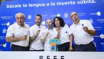 04/06/18 SELECCION DE ESPA&Ntilde;A ESPA&Ntilde;OLA 
 SERGIO RAMOS Y ANDRES INFESTA PARTICIPAN EN LA PRESENTACION DE LA CAMPA&Ntilde;A PIRULATE 