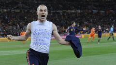 La emocionante secuencia de la mujer de Jarque justo antes del gol de Iniesta en 2010