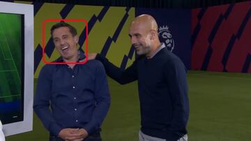 El tremendo 'zasca' de Guardiola a Gary Neville: miren qué cara le dejó