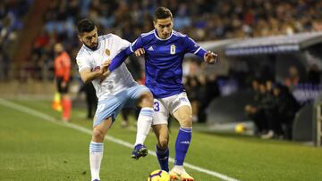 El Real Oviedo, equipo donde milita el mexicano Oswaldo Alanís, perdió ante el Real Zaragoza en partido de la Liga 123; el defensa azteca falló un penal