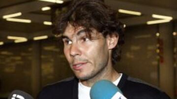 Rafa Nadal, en rueda de prensa.