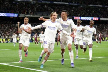 2-1. Luka Modric celebra el segundo gol.