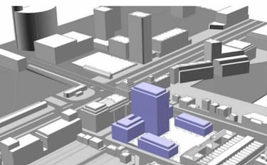 Así es el ‘Pentágono’, la megatorre de 18 plantas que Defensa planea construir en mitad del Paseo de la Castellana de Madrid