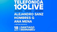 Concierto ‘Telefónica 100 Live’ en el Bernabéu: cuándo es, precio de las entradas y cómo comprarlas