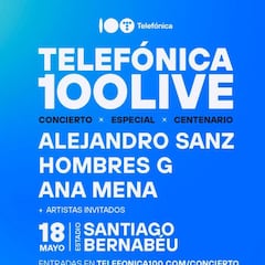 Concierto ‘Telefónica 100 Live’ en el Bernabéu: cuándo es, precio de las entradas y cómo comprarlas