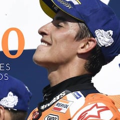Momentos inolvidables en los 200 GGPP de Márquez