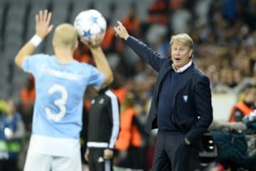 El entrenador del Malmoe, Age Hareide.