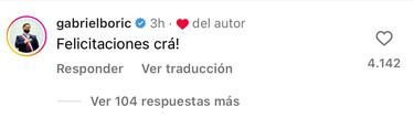 Gabriel Boric reacciona a la rutina de Luis Slimming en el Festival de Viña 2024 y le deja un mensaje en redes sociales