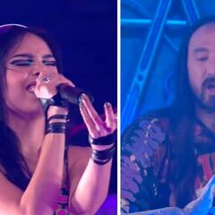 Así fue la aparición de Danna Paola en Tomorrowland junto a Steve Aoki