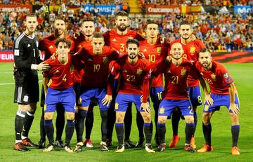 Spain starting eleven.