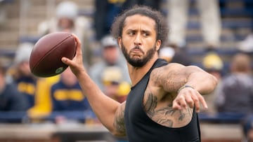 Colin Kaepernick entren¨® con Las Vegas Raiders esta semana