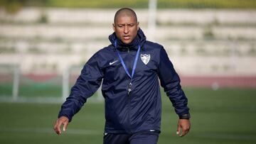 04/01/17 ENTRENAMIENTO DEL MALAGA CF
 GATO ROMERO , ENTRENADOR
 