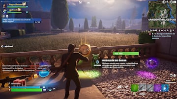 fortnite misiones salvamento la sociedad recoge medallones de la sociedad en partidas distintas