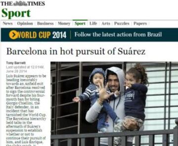 Portadas de la prensa extranjera