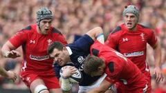 Davies ilumina al Dragón, que bate a Escocia en Murrayfield