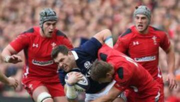 Davies ilumina al Dragón, que bate a Escocia en Murrayfield