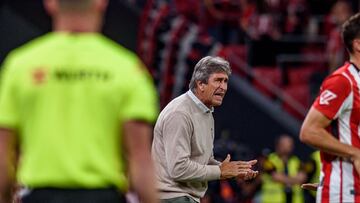 Pellegrini, durante el partido.