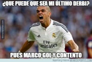 Pepe, protagonista de los memes del derbi