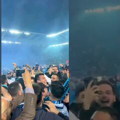 Así aplastaron al ‘Chucky’ en la invasión al campo de la afición del Napoli tras salir campeón