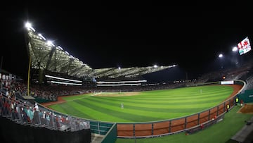 General View Stadium during to game one between Tigres de Quintana Too and Diablos Rojos del Mexico as part of Season 2024 of Liga Mexicana de Beisbol at Alfredo Harp Helu Stadium, on April 15, 2024 in Mexico City, Mexico