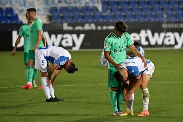 Los jugadores del Legan¨¦s lo han intentado hasta el final, pero no han podido lograr el milagro de la salvaci¨®n... Jugar¨¢n en LaLiga SmartBank despu¨¦s de cuatro temporadas en LaLiga Santander.