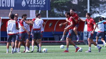 Entrenamiento de Osasuna en Tajonar.