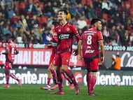 during the 17th round match between Tijuana and Atlas as part of the Liga BBVA MX, Torneo Apertura 2025 at Caliente Stadium, on November 07, 2025 in Tijuana, Baja California, Mexico.