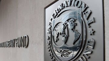 (FILES) In this file photo taken on March 27, 2020 An exterior view of the building of the International Monetary Fund (IMF), with the IMG logo, is seen on March 27, 2020 in Washington, DC. - The International Monetary Fund onJuly 27, 2020 said it had app