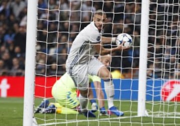 Benzema empató el partido.
