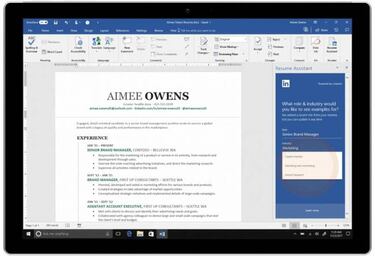Word ahora optimiza tu currículum para triunfar en LinkedIn