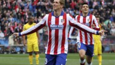 Fernando Torres celebra su gol.