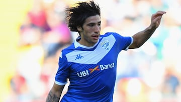 Sandro Tonali durante un partido con el Brescia.