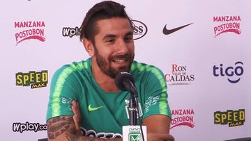 Cucchi en rueda de prensa tras anotar en Cúcuta