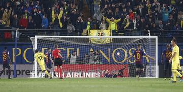 Iborra marc¨® el 3-2 y adelant¨® al Villarreal en el marcador.