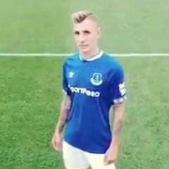 Así anunció el Everton la llegada de Digne por 20 millones