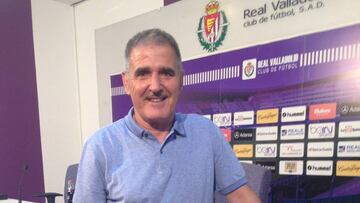 Paco Herrera, entrenador del Real Valladolid.