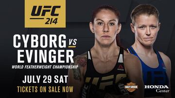 Cyborg y Evinger en el cartel promocional.