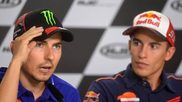 Jorge Lorenzo en la rueda de prensa oficial del GP de la República Checa.