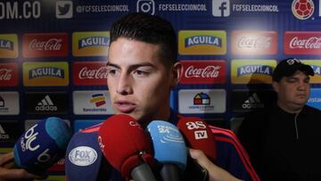 James: "Falcao es un líder afuera y dentro de la cancha"