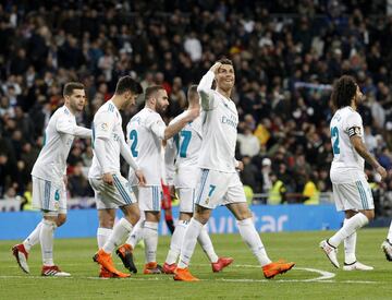 Cristiano Ronaldo marcó el 4-1 al rechace de un disparo de Benzema.