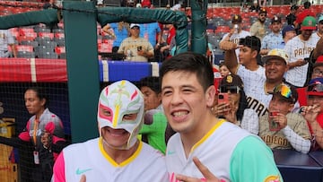 Rey Mysterio y Brandon Moreno acudieron a la MLB en México