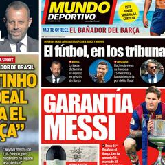 Messi, Coutinho… y la prisión para Rosell en las portadas