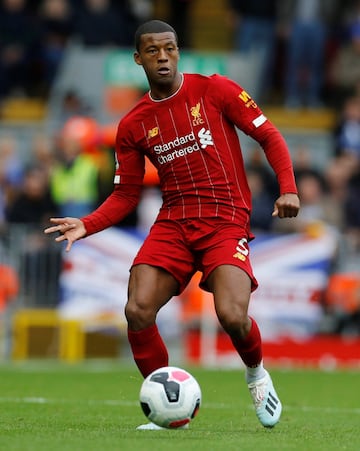 Georginio Wijnaldum jugador del Liverpool. Premier League, Inglaterra.