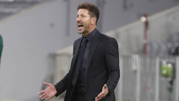 Simeone, durante el Bayern-Atl&eacute;tico