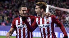 Koke felicita a Griezmann tras marcarle al Galatasaray.