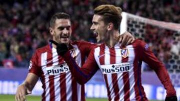 Koke felicita a Griezmann tras marcarle al Galatasaray.
