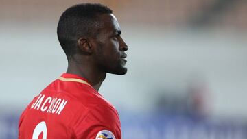 El colombiano Jackson Mart&iacute;nez durante un partido con el Guangzhou Evergrande en la Superliga China