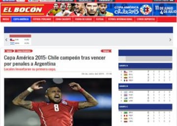 Las reacciones de la prensa tras el título de Chile