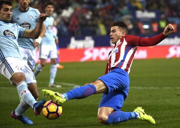 Lucas Hernández contra el Celta.